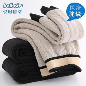 校服神器保暖棉裤子儿童女男小学生冬季加绒加厚打底大童羊毛蚕丝