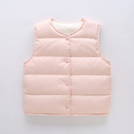儿童加绒马甲秋冬季男女童加厚保暖夹棉背心冬款内搭校服神器套装
