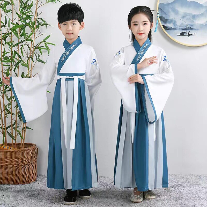 儿童汉服纯男童中国风套装小孩唐装幼儿园国学服装宝宝汉服男