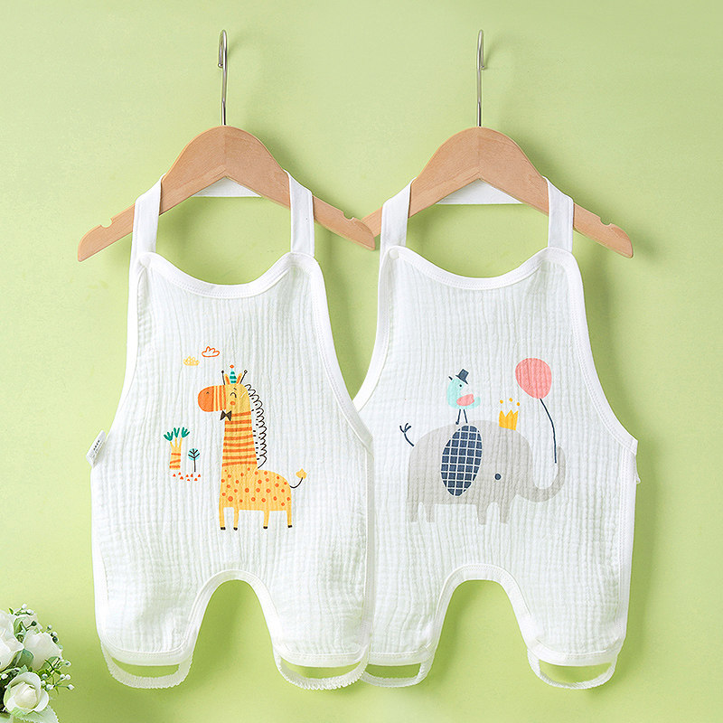 夏季薄款宝宝艾绒肚兜婴儿天然艾草小童艾灸护肚脐护胃可拆洗纯