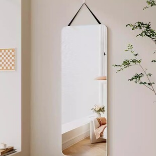 女生卧室宿舍试衣镜玻璃壁挂镜子挂墙贴墙全身落地镜家用穿衣镜