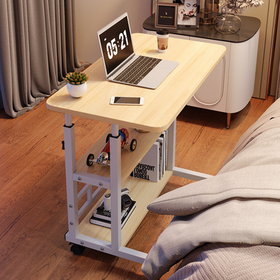 简易学生写字桌可移动床边桌宿舍懒人升降桌子电脑桌家用卧室书桌