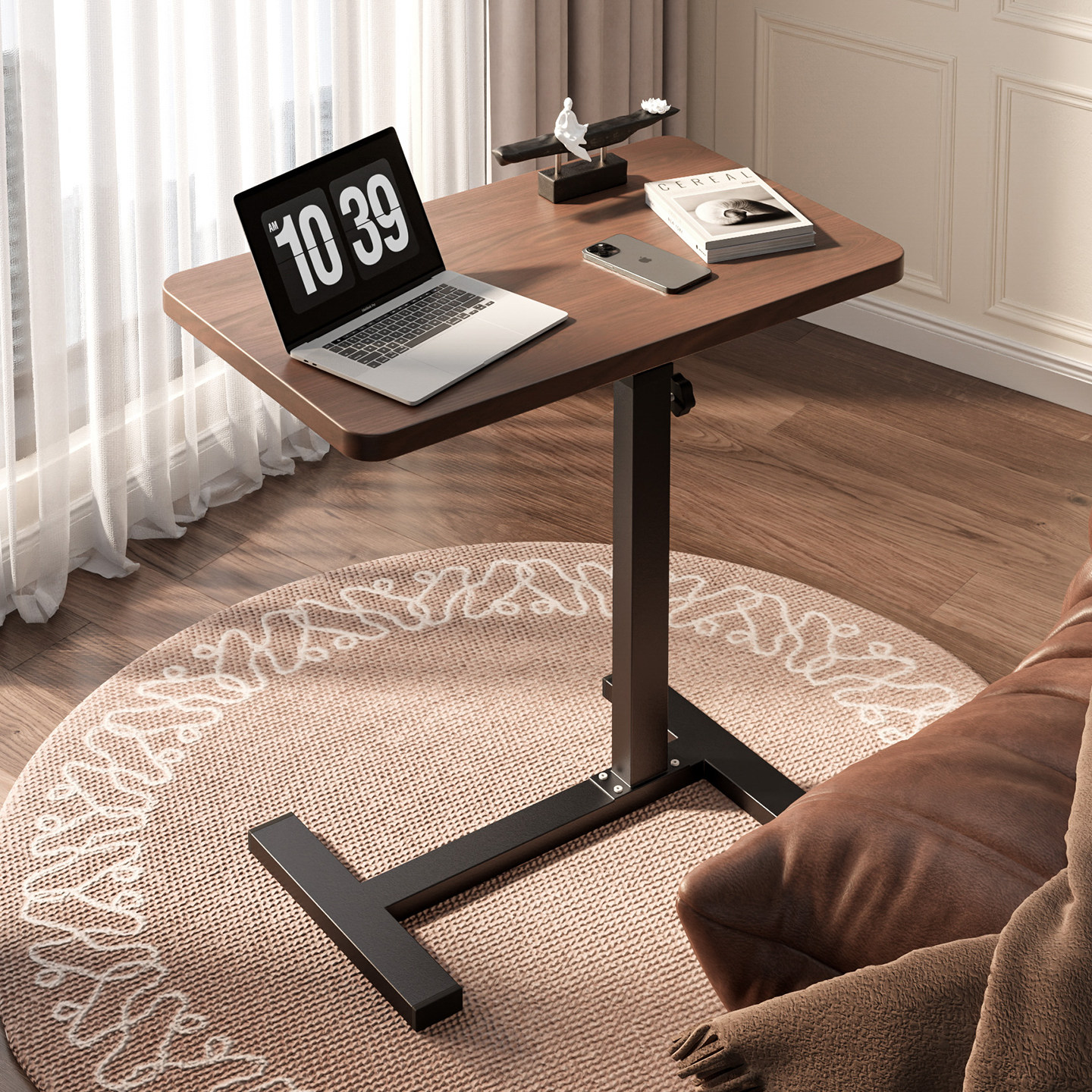 床边桌沙发折叠书桌客厅可移动升降电脑桌边几卧室家用床上学习桌