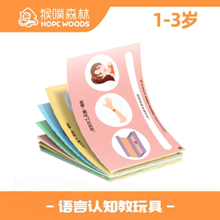 {对话指令卡}儿童听觉注意专注力训练闪卡语言自闭症猴噗森林教具