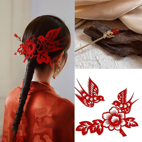 新中式新娘喜庆结婚头饰