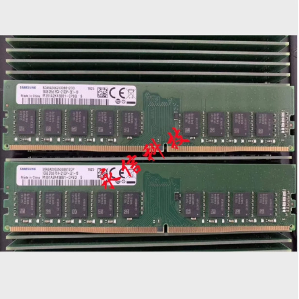 三星 16G 2RX8 PC4-2133P ECC UDIMM 服务器内存M391A2K43BB1-CPB