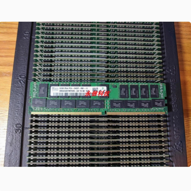 SK海力士现代 32GB 2RX4 PC4-2400T HMA84GR7MFR4N-UH服务器内存