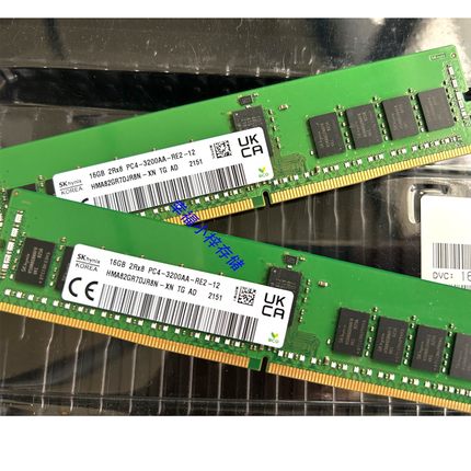SK 海力士 16G 2RX8 PC4-3200AA DDR4 3200 REG ECC 服务器内存条