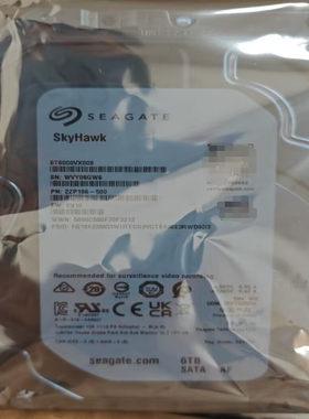 新款全新原包ST6000VX008海康大华录像机监控硬盘6T机械硬盘