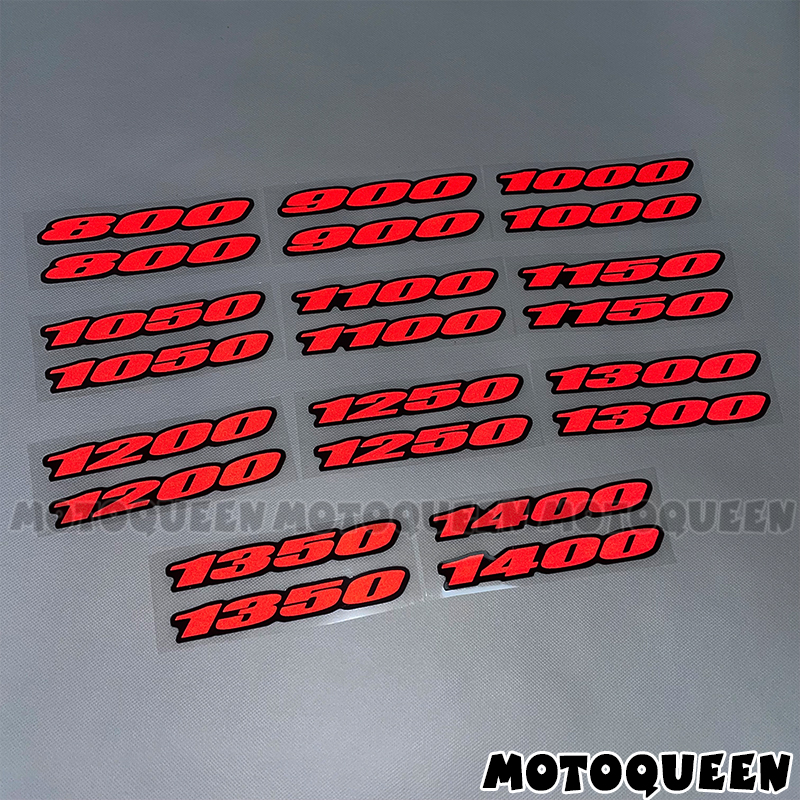 适用本田600铃木250雅马哈300川崎春风400摩托车排量标贴纸贴拉花