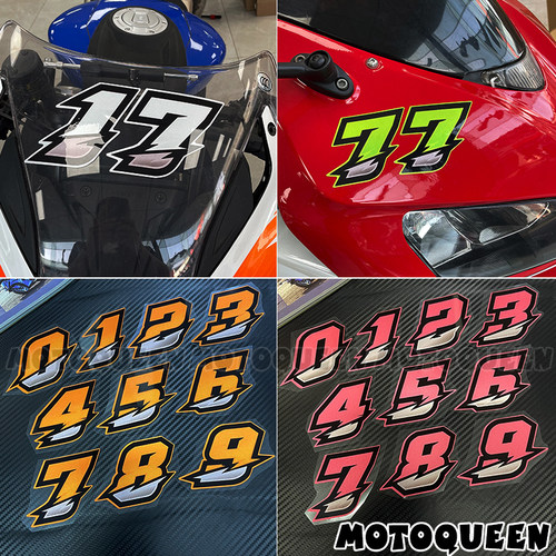 适用KTM390钱江赛600春风450凯越贴纸挡风油箱头盔装饰数字贴拉花
