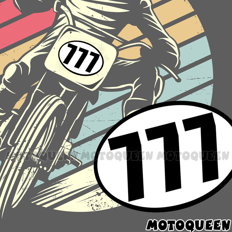 摩托车贴纸MOTOQUEEN数字拉花