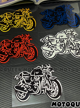 适用凯旋thruxton RS贴花复古摩托车机车身油箱个性装饰反光贴纸