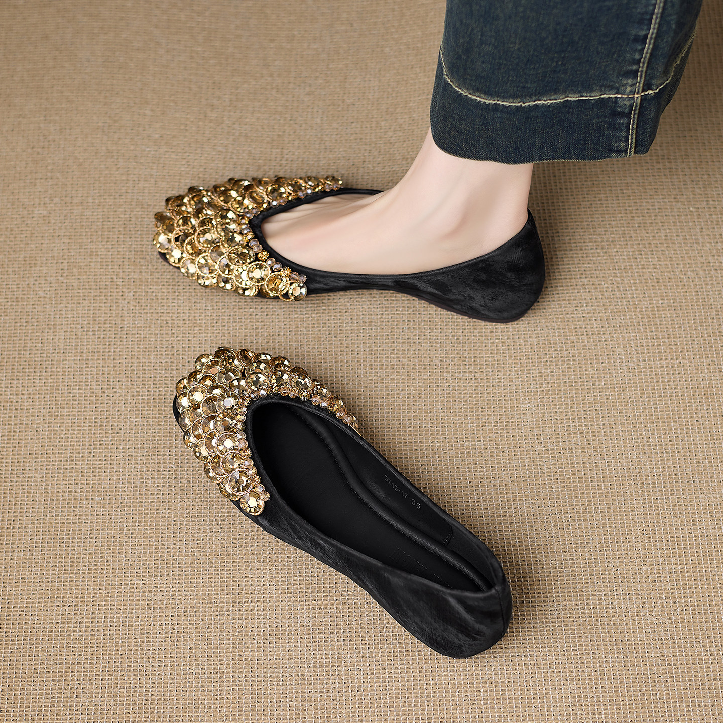 巨好看国风平底鞋子女2026早春新款法式浅口小单鞋女一脚蹬不累脚,女鞋,浅口单鞋,淘宝优惠券,粉丝福利购,淘宝优惠卷