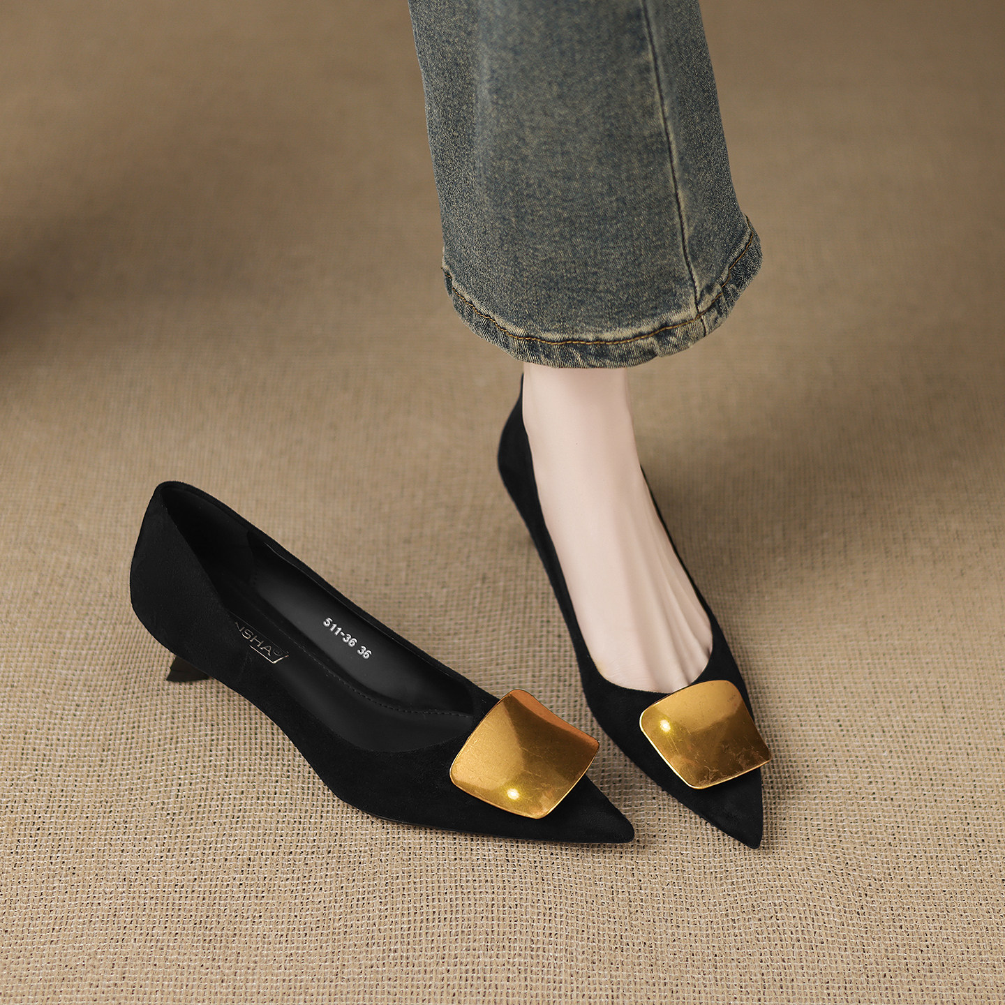 气质高跟鞋女秋款2026新款爆款巨好看法式细跟单鞋女不累脚工作鞋