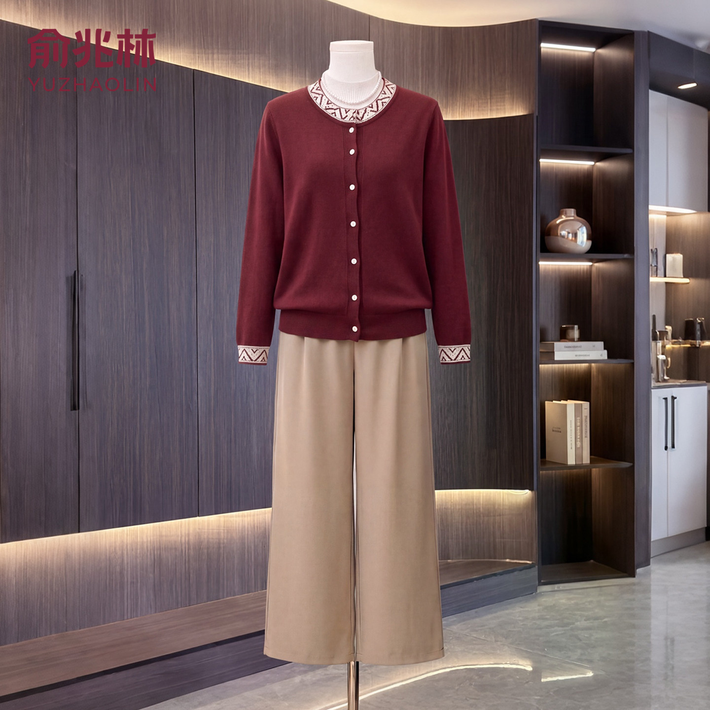 【俞兆林正品】中年女士长袖外套图片