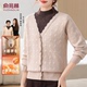 加绒直筒裤 俞兆林妈妈冬装 假两件针织衫