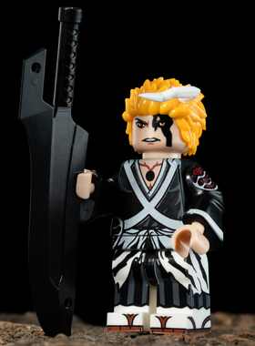 动漫死神黑崎一护露琪亚恋次蓝染拼装积木人仔玩家KDL820