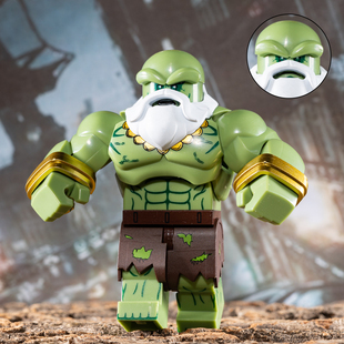适用乐高绿巨人憎恶战尊阿玛迪斯赵第三方拼装积木人仔玩具AF348