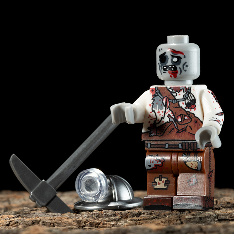 兼容乐高恐怖系列万圣节丧尸核工作者拼装积木人仔玩具n101-108