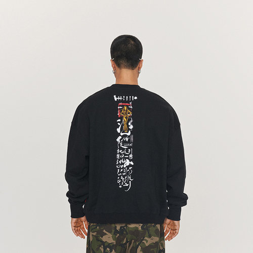 UnDeR20 天书Ten书纯棉印花艺术书法卫衣