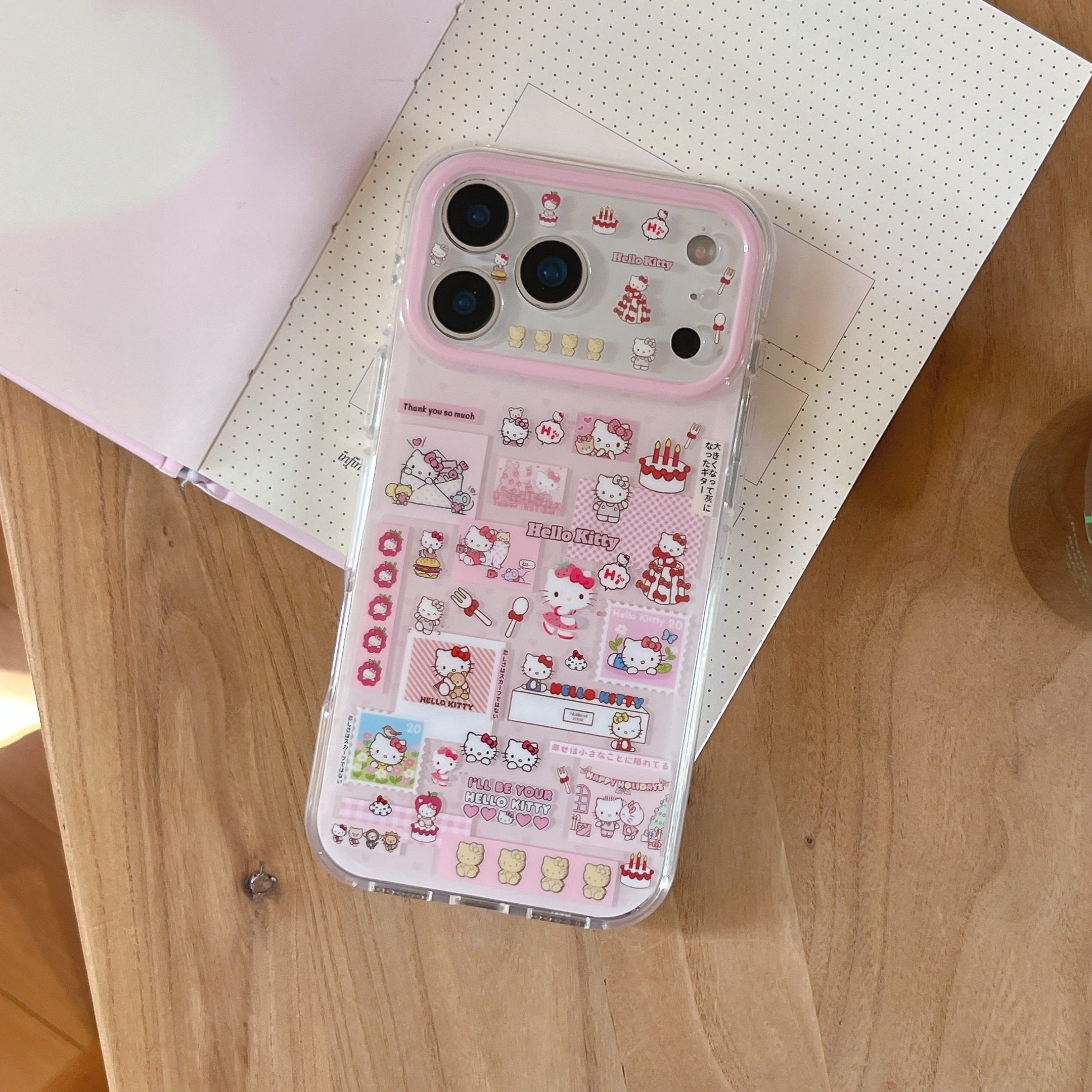 圆弧气囊IMD卡通可爱粉色贴纸风蛋糕kitty猫手机壳适用iphone17promax全包防摔苹果16亮面15趣味创意少女萌系,3C数码配件,手机保护套/壳,淘宝优惠券,粉丝福利购,淘宝优惠卷