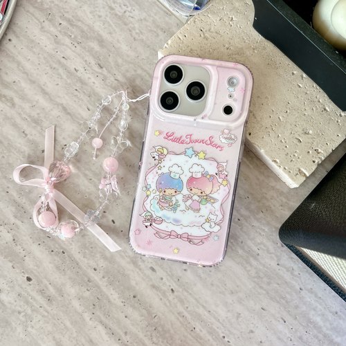 可爱晕染粉色厨师双子星手机壳