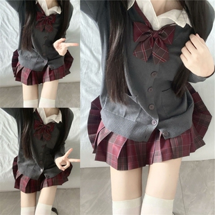 2026年春秋季新款长袖学院风日系百搭JK制服开衫毛衣女针织外套女
