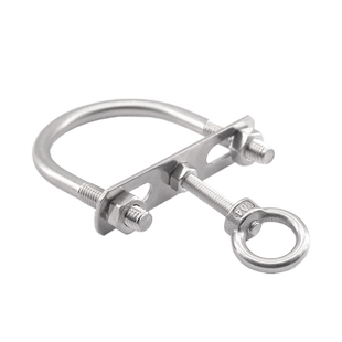 304不锈钢方管圆管可调节多功能挂钩晾衣杆防风钩免打孔挂衣钩