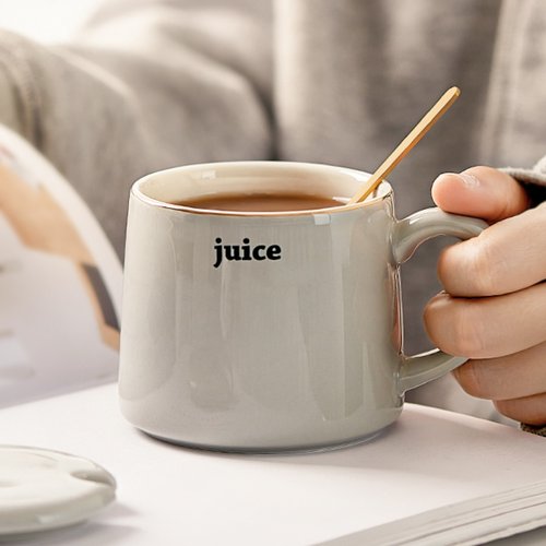 马克杯陶瓷杯子带盖带勺子家用