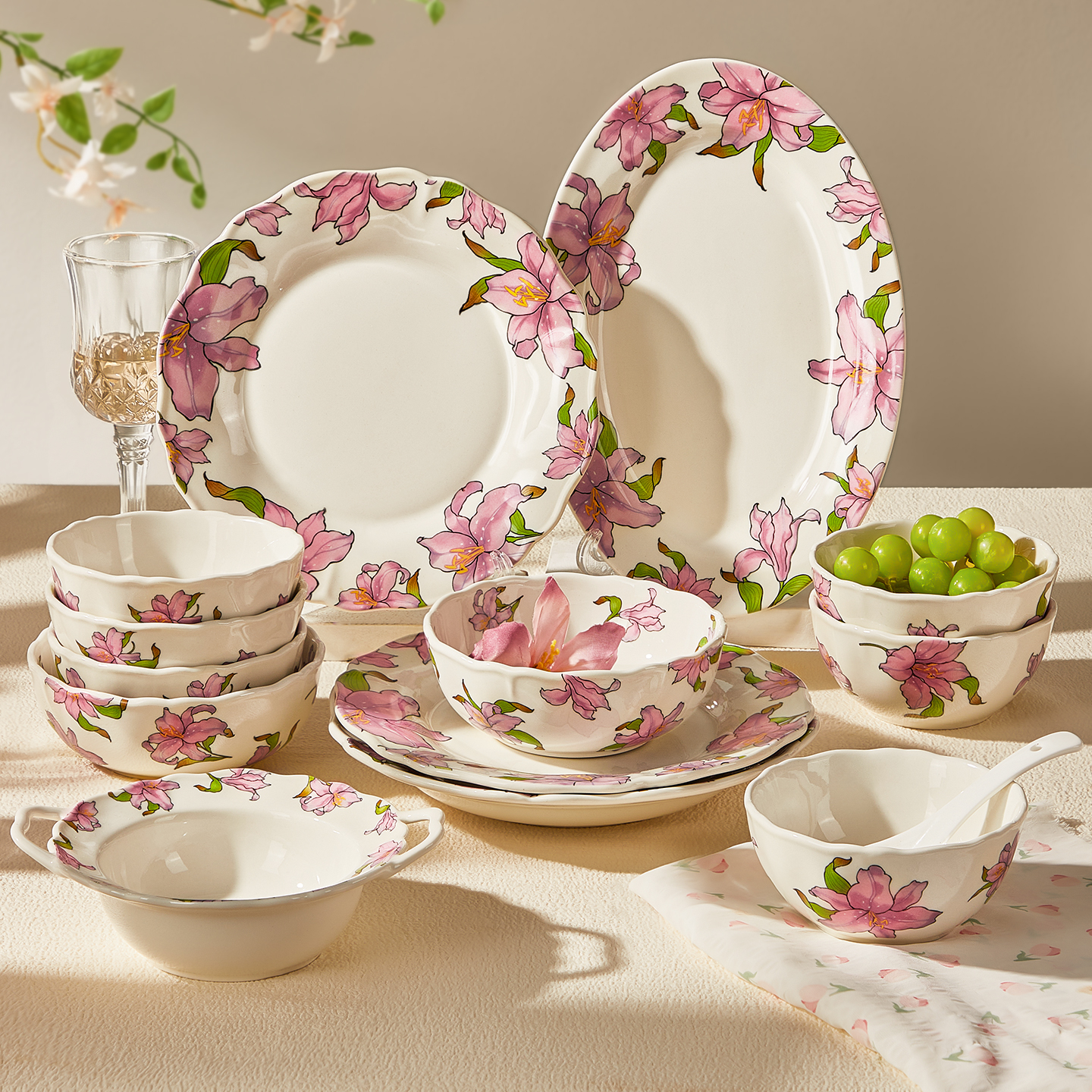 墨色餐具2025新款碗盘套装家用