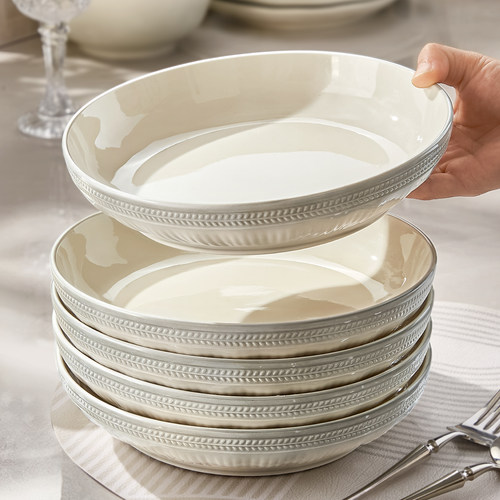 釉下彩好看的盘子菜盘家用高级感