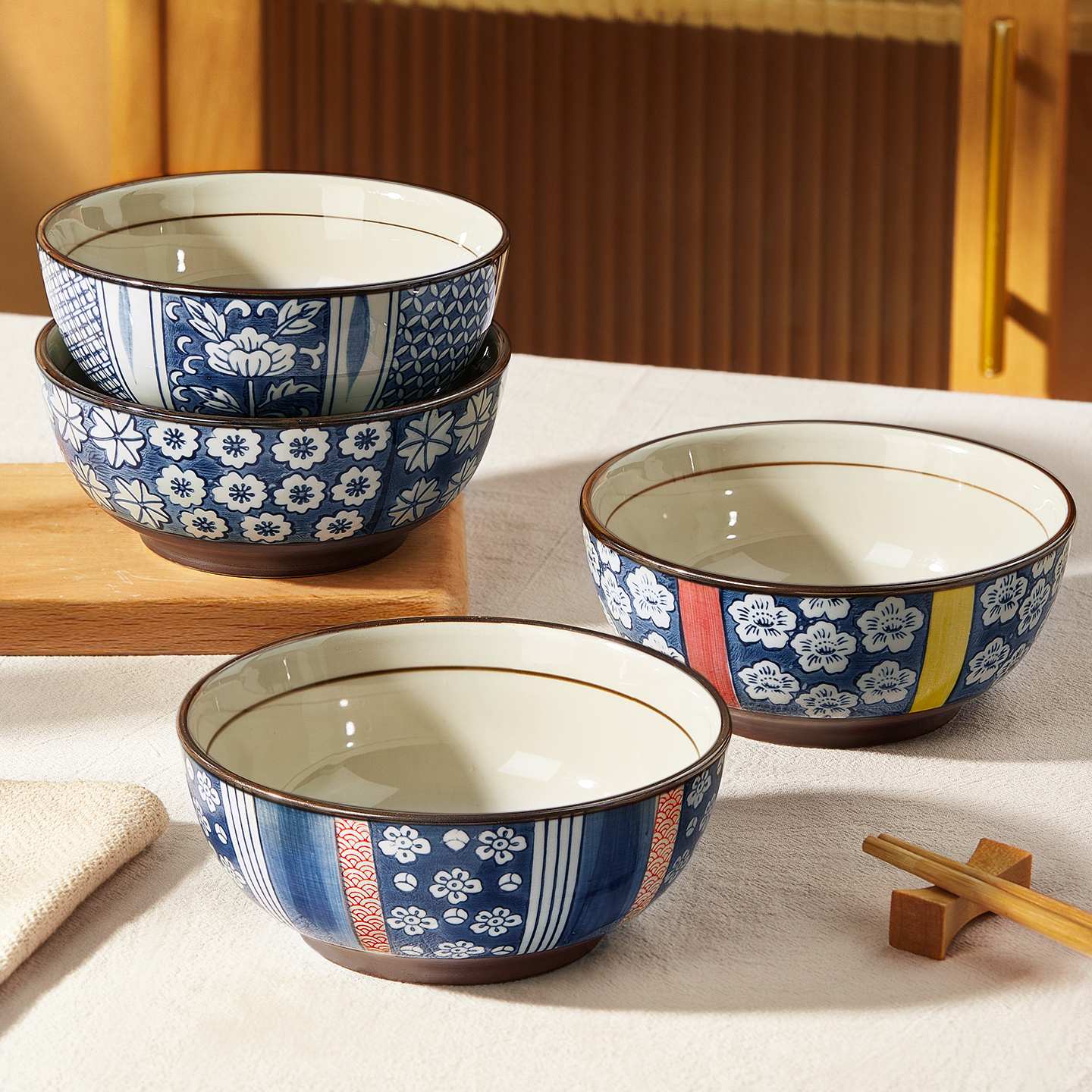 墨色陶瓷日式饭碗大号个人专用碗