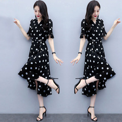 Ice silk dress new women's dress in spring and summer