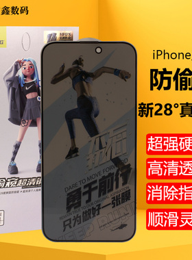 欧曼防偷窥膜适用于苹果17 17promax 16 pro 15 14 14Plus 13 12 promax 11 X XR XS max防窥钢化膜