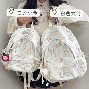 书包女日系ins可爱高颜值软妹学生双肩包百搭逛街休闲迷你小背包