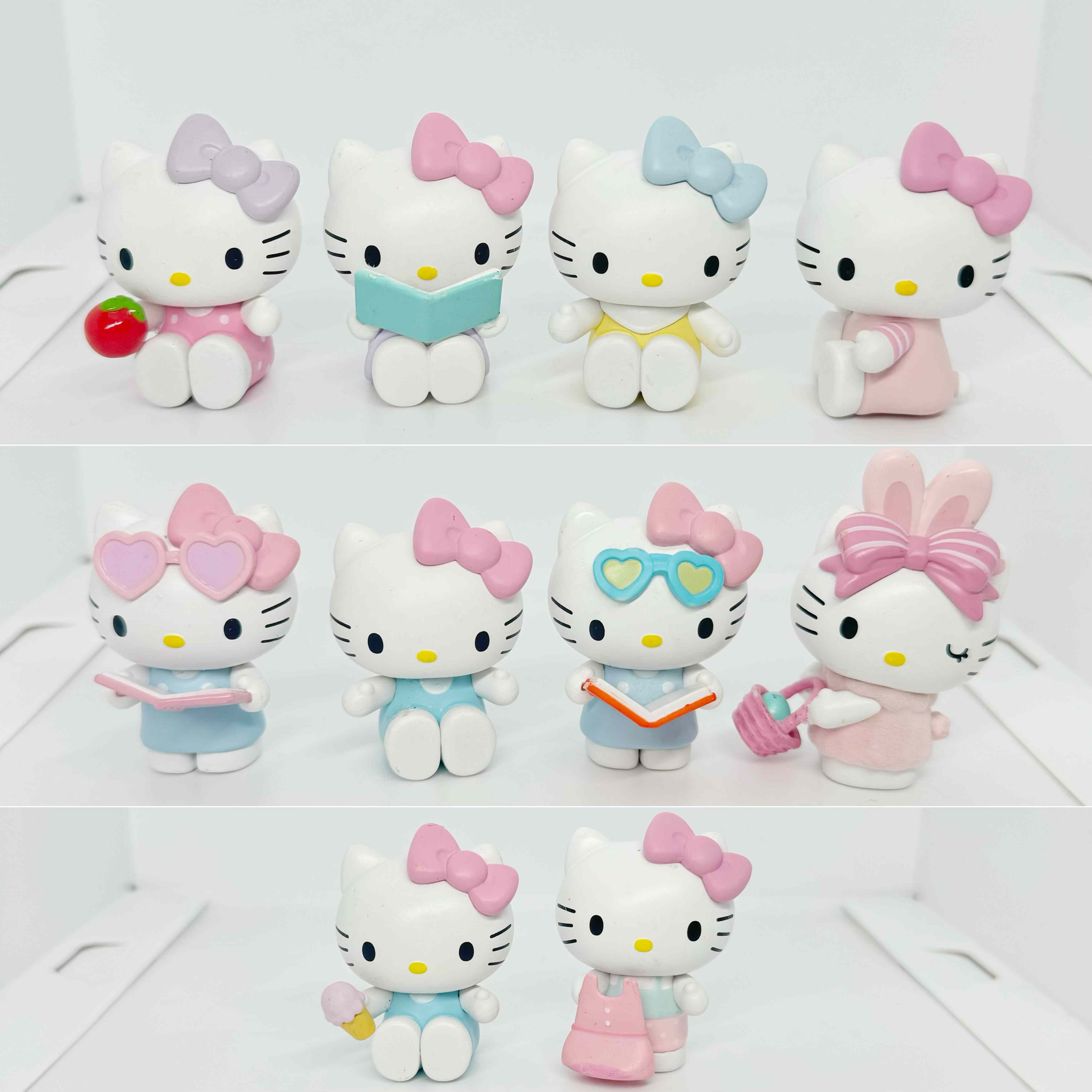 正版散货三丽鸥HelloKitty甜心公仔凯蒂猫桌面周边公仔摆件现货