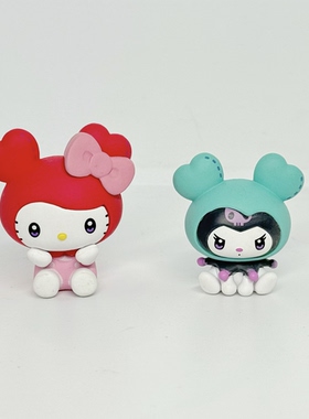 散货现货万代日本正版三丽鸥Twice lovely联名 大眼蛙 吊锤 手办