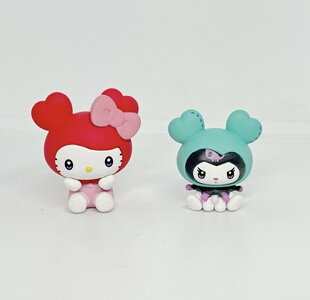 散货现货万代日本正版三丽鸥Twice lovely联名 大眼蛙 吊锤 手办