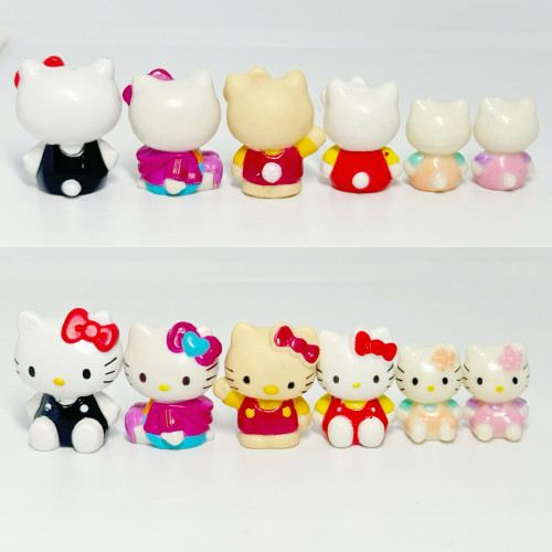 散货现货HelloKitty地域限定散货配件三丽鸥凯蒂猫KT猫公仔摆件