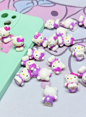 散货hellokitty猫小崽子 滴胶奶油胶手机壳材料 奶油胶配件