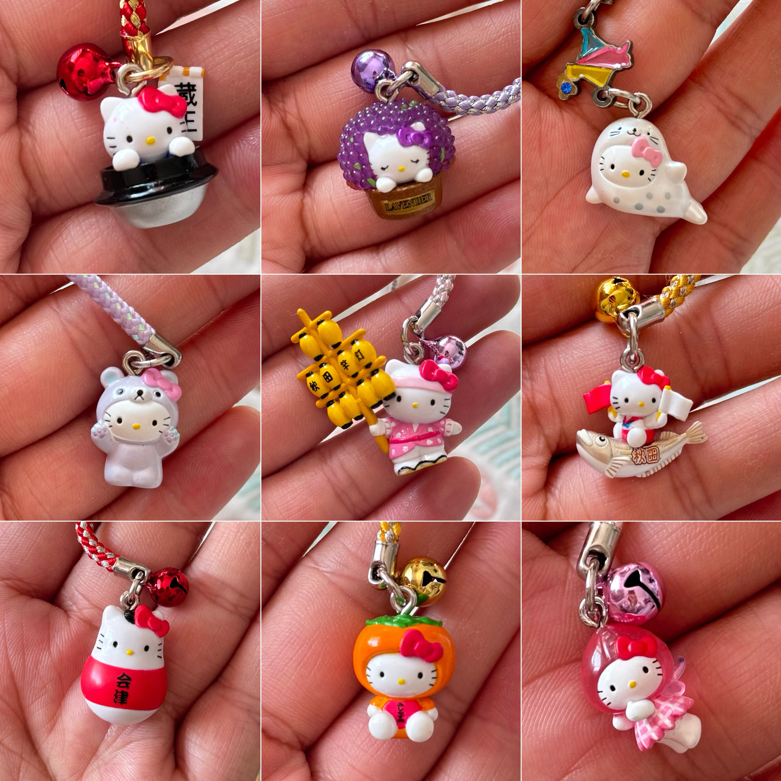 代购kitty·日本地域限定Hello Kitty手机链挂件kt限定中古非全新