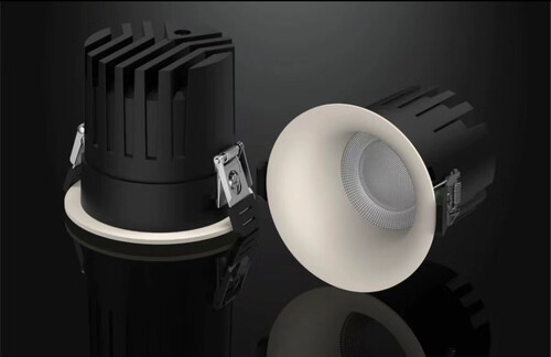 2025新款全光谱cob无边框弧面嵌入式防眩led筒灯卧室客厅过道家用