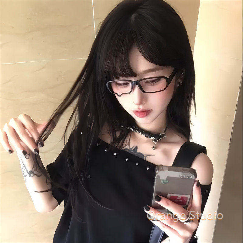 哭哭眼镜框日系二次元流泪眼镜框亚文化cosplay拍照装饰镜框镜架