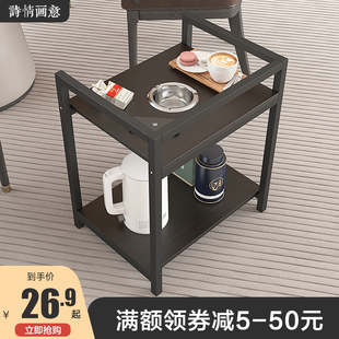 麻将茶几茶水架麻将桌小边几置物架可移动棋牌室打牌专用茶水桌