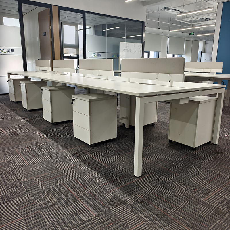 办公桌组合直条屏风工位电脑桌