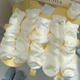ins潮白色芭蕾风长袜 薄款 新款 蝴蝶结堆堆袜子女中筒袜纯棉春夏季