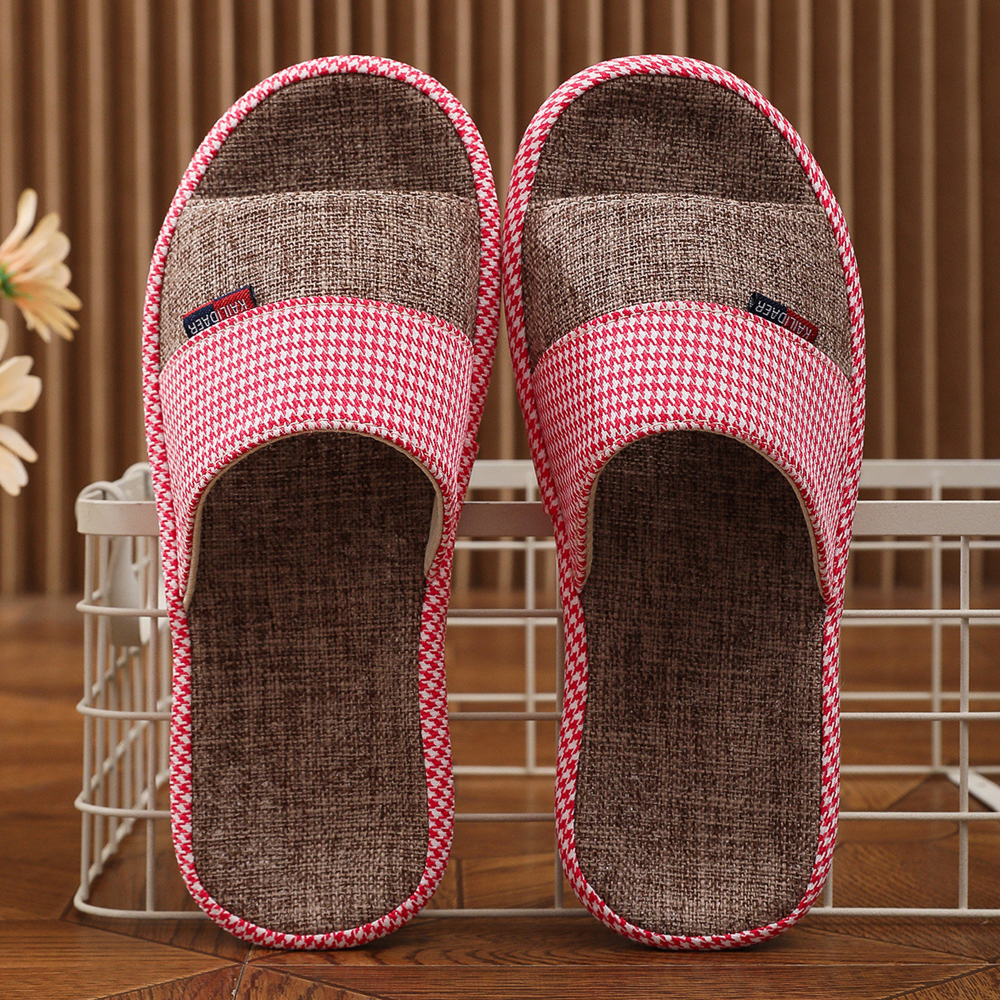 牛筋底凉拖鞋夏季男女士居家居室内防滑耐磨软底地板棉麻四季厚底