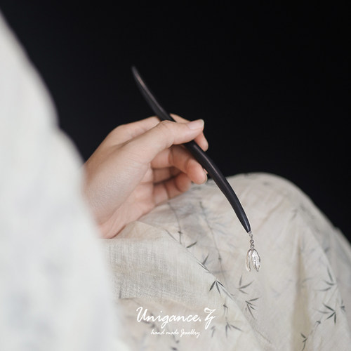 UNIG由观发簪S925银新中式原创