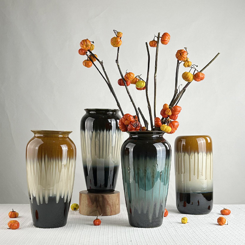 釉面景德镇陶瓷客厅插花花瓶
